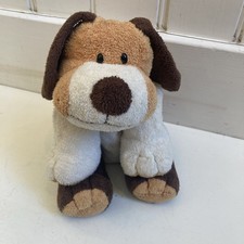 Ty Pluffies Whiffer Dog Plush TyLux Plush Soft Toy 2002 Brown Gold White
