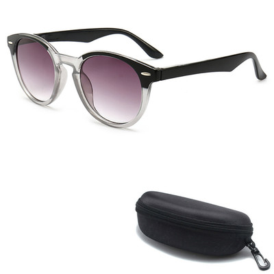 Stylish Gradient Lenses Reading Glasses Retro Round Sunglasses Computer Readers