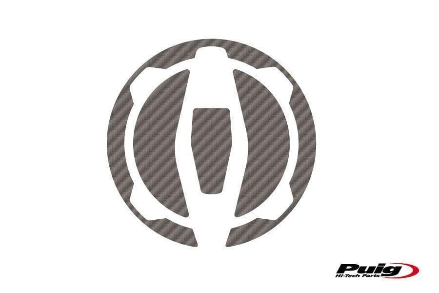 Puig Fuel Cap Cover | Carbon Look | Kawasaki Ninja 650 2017>Current