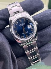 Rolex Datejust Watch 36mm 116200 Azurro Blue (1209)