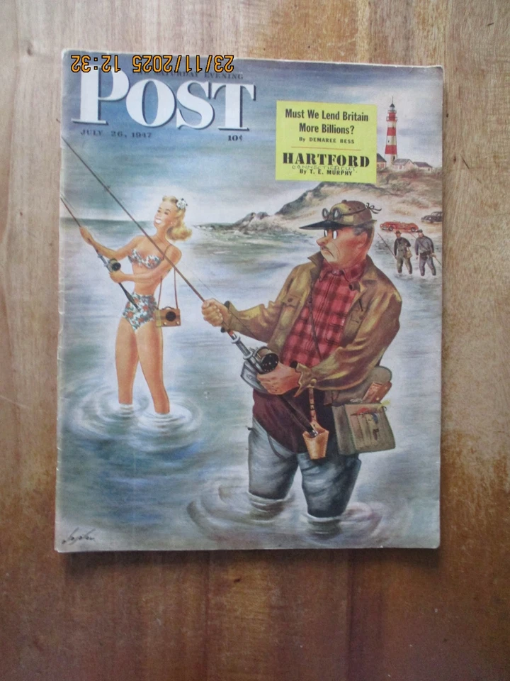 4  Saturday Evening Post   Magazines  All Pictured   All complete  1946-47 - Image 2 of 4
