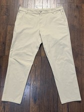 lululemon ABC Classic Fit Trouser Pants 38x28 Warpstreme Sheer Oak Beige