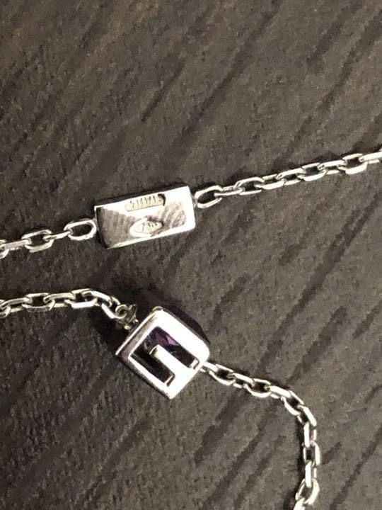 GUCCI Collana Cubo Oro Bianco