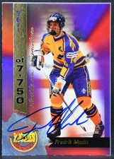 1994-95 OPL Signature Rookies Hockey Fredrik Modin 7 Sweden Auto 7611/7750 3658