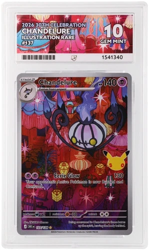 ACE 10 137/128 Chandelure : Illustration Rare Card