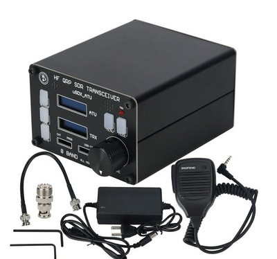 HamGeek uSOTA-ATU USDX HF QRP SDR Transceiver ATU-100 Antenna Tuner Dual OLED