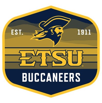 East Tennessee State University Scenic Background Offic. Lic. Sticker/Magnet