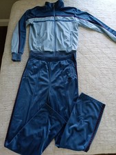 Nike Vintage Men's 80s 2 Piece Track Suit Grey Plum Blue Super RARE Medium M