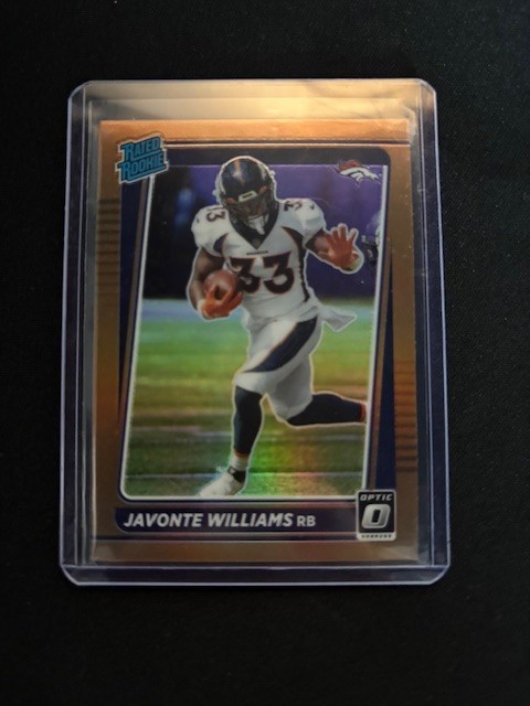 2021 Panini Donruss Optic - Rated Rookie Javonte Williams #215 Bronze Prizm (RC)
