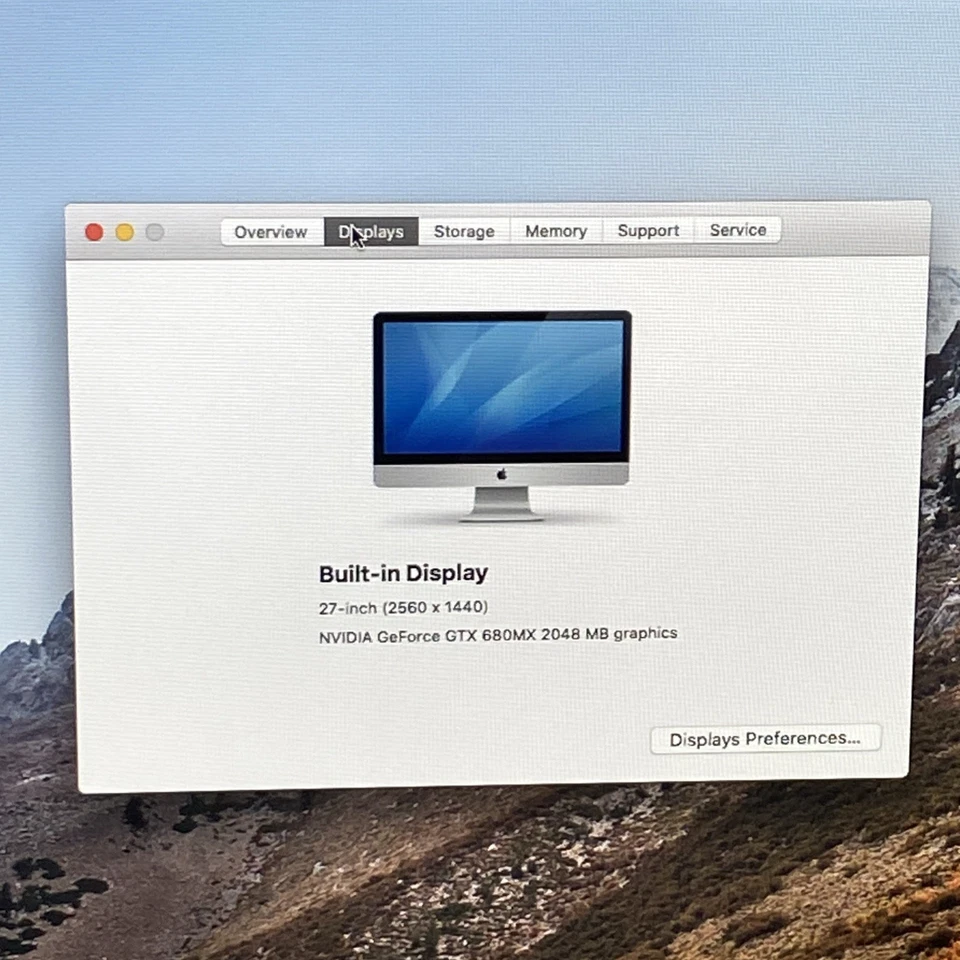 Apple A1419 iMac 2012 27" 3.2GHz i5 32GB RAM 3TB Fusion os10.13.6 - Image 3 of 4