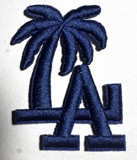 Los Angeles Dodgers L.A. Palm Letters Blue Jersey Patch Iron on 2.4