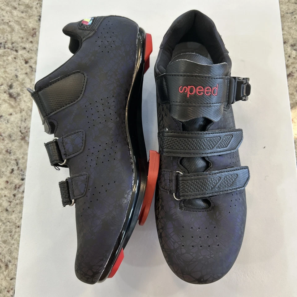 Zapatillas de Ciclismo de Carretera Velocidad con Clips Talla 43 EE. UU. 10.5 Nuevas Sin Caja Foto 4 de 4