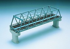 Tommy Tech gauge double-track truss iron bridge F blue double-track PC pier u67#