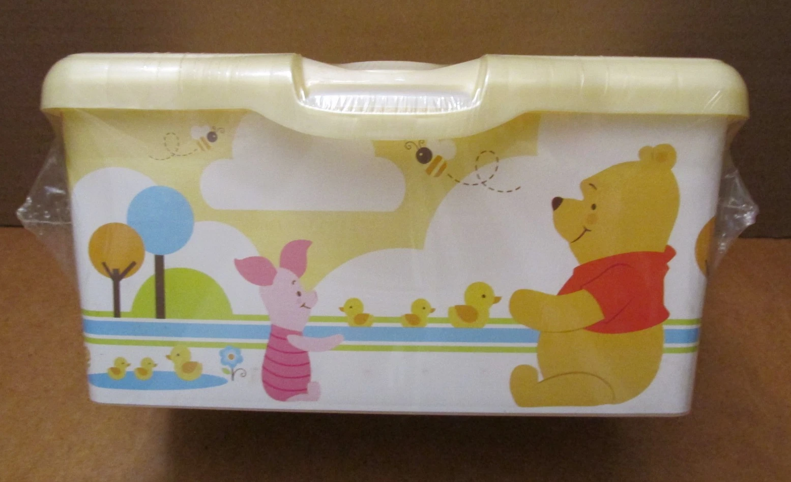Huggies Wipes Winnie The Pooh & Piglet Plastic Refillable Reusable Container