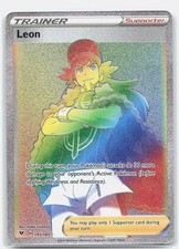 Leon Secret Secret Rare SWSH04: Vivid Voltage 195/185 NM