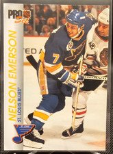 1992-93 Pro Set Nelson Emerson #161 St. Louis Blues