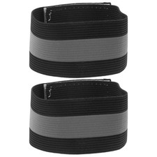 1 Pair Durable Reflective Tape for Clothing Black Sports Safety Armbands