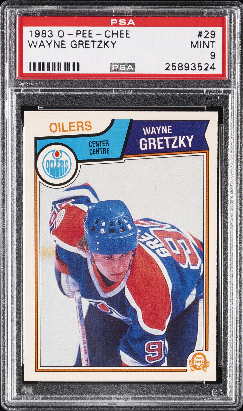 1983 O-PEE-CHEE #29 WAYNE GRETZKY PSA 9