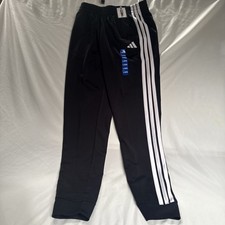 Youth Boys Adidas Black w/ White Stripes Track Pants Size Large 14/16