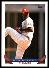 Ben Rivera 1993 Topps #622 Phillies MLB READ FREE SHIPPING AutographDen
