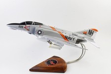 VF-114 Aardvarks F-4J Model, 1/42 (18") Scale, Mahogany, Navy, Fighter