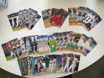 1994 Fleer Extra Bases Baseball TALL Cards (Lot of 68) 