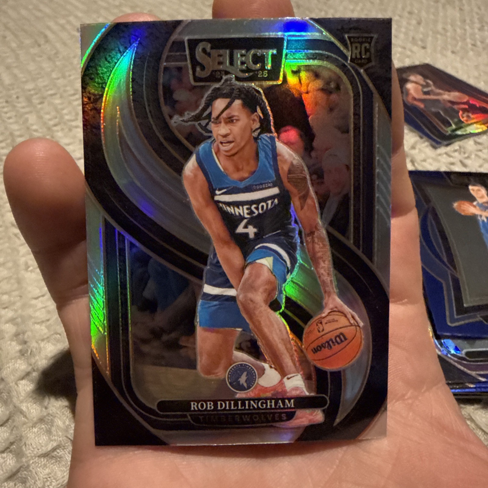 2024-25 Panini Select Premier Level Silver Prizm Rob Dillingham #187 Rookie RC