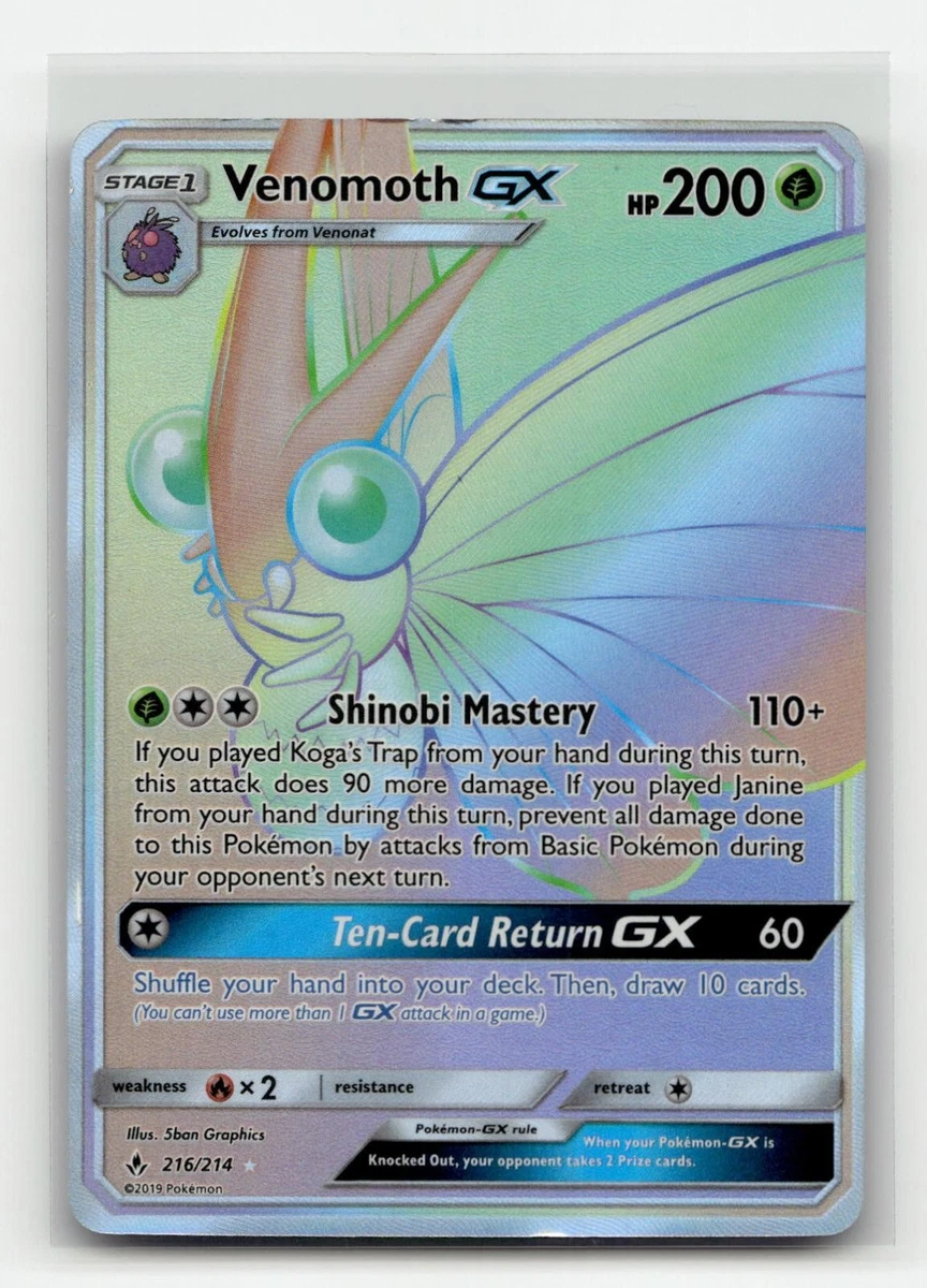 Venomoth GX 216/214 Sm-Unbroken Bonds for sale | eBay