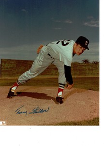 Boston Red Sox's Tracy Stallard  autographed  8x10  action photo