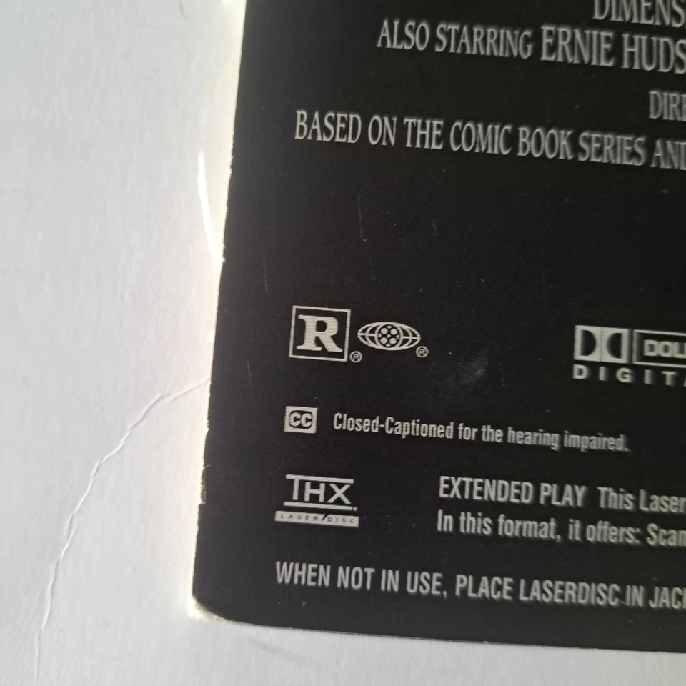 The Crow Letterbox LASERDISC THX 1994 Brandon Lee Foto 3 de 4