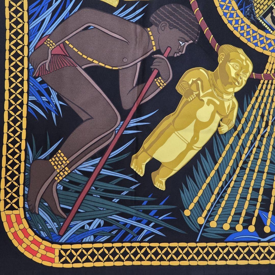 エルメススカーフ　Tresor  du Benin Hermes Tresor Royal Du Benin Scarf – Chic Consignment LLC