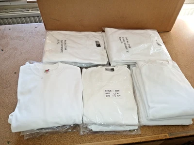 Restposten Mischpaket 14 weiße Sweatshirts NEU Größen M - XL Pflegedienst Maler - Bild 1 von 4