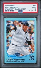 ANDY PETTITTE 2013 Topps WALMART BLUE BORDER #90 PSA 9 MINT