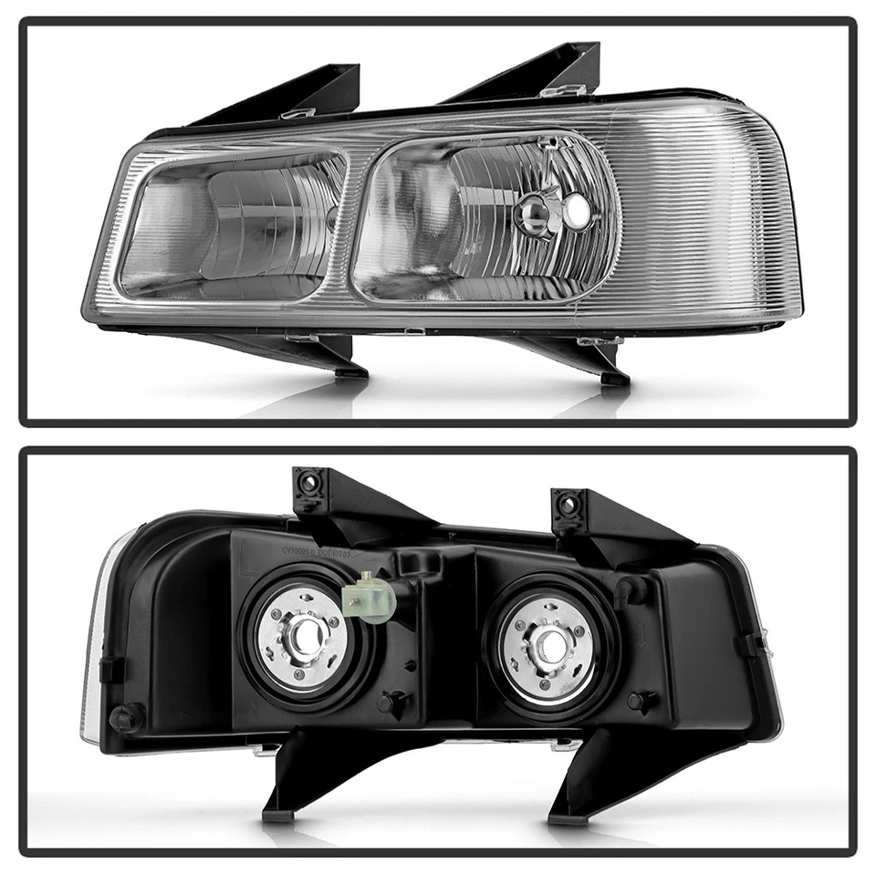 Faros cromados con luces de señalización de parachoques para Chevy Express/GMC Savana 2003-2025 Foto 3 de 4