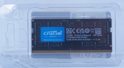 Crucial 32GB DDR5-5600 CL46 (CT32G56C46S5) SO-DIMM