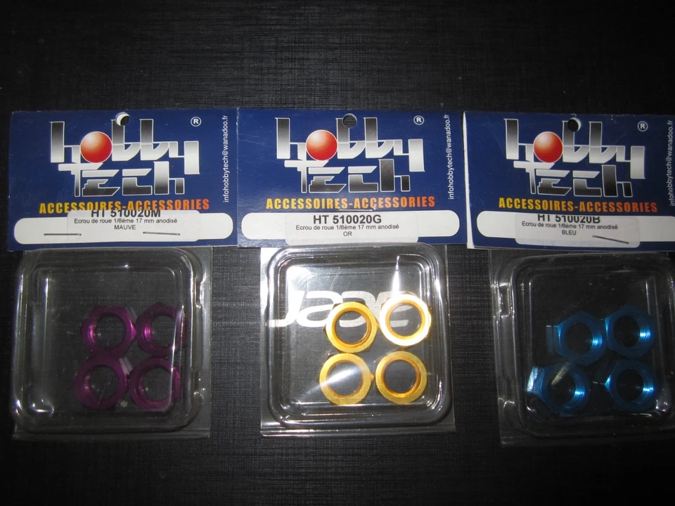 Modélisme RC Ecrou de roue 1/8°17 mm anodisé - Photo 1/1