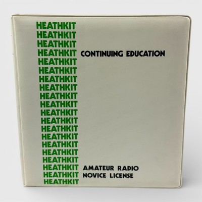 Heathkit Continuing Education Amateur Radio Novice License Binder Manuals Only
