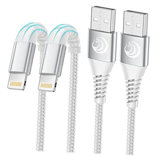 iPhone Charger [Apple MFi Certified] 2Pack 10FT Long Lightning Cable Fast White