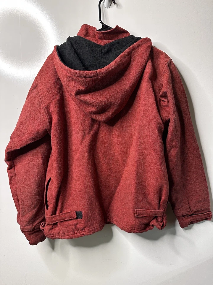 Sudadera con capucha de algodón napal mediano para mujer cremallera completa diseño único Foto 3 de 4