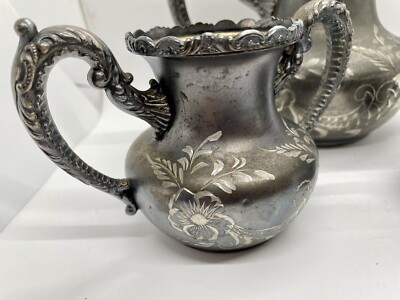 Wm. Rogers Quadruple Plate Teapot Set #1236 S32 | eBay