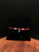Adjustable Red String Bracelet with Evil Eye