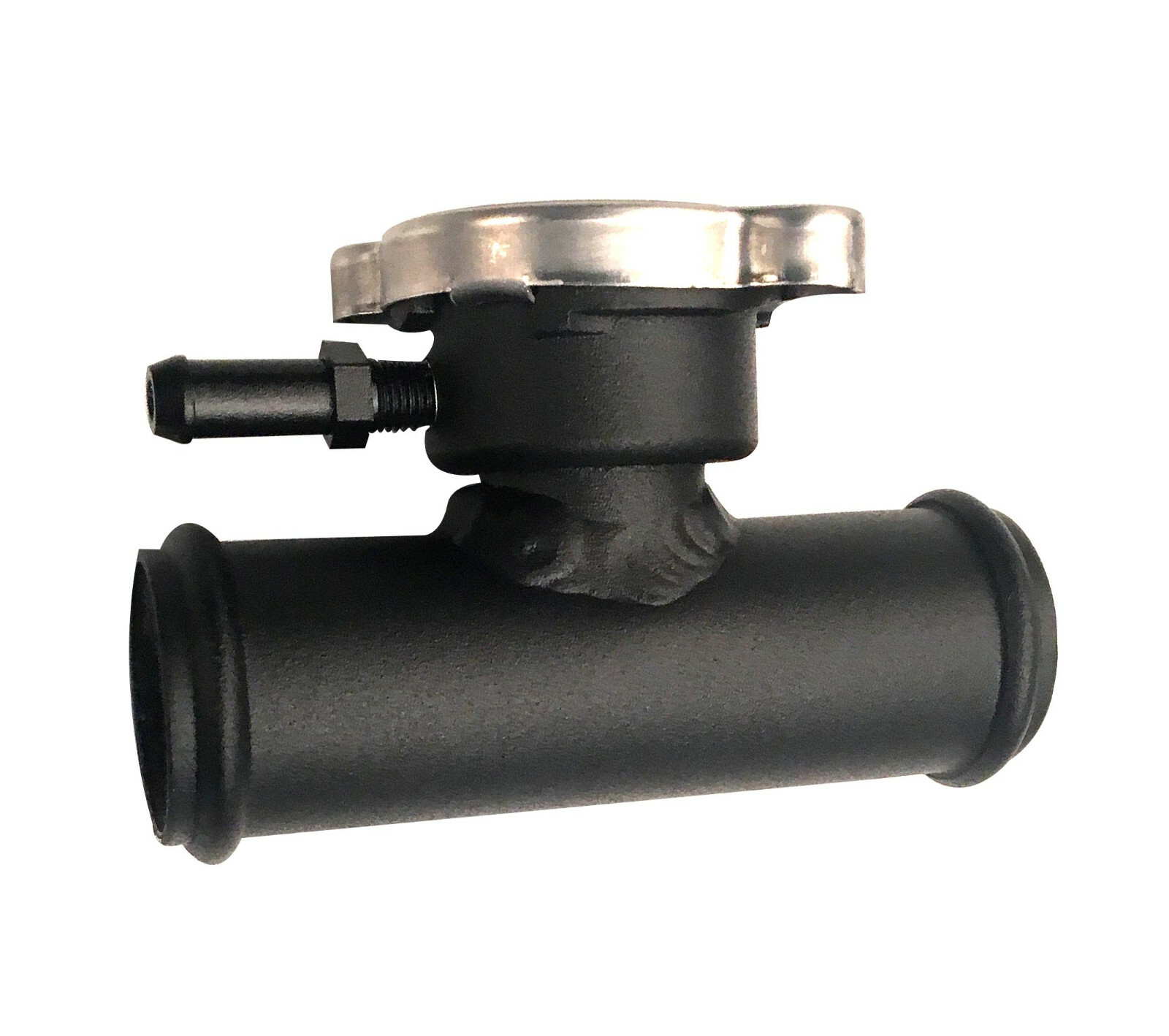 Universal Aluminum In Line Radiator Hose Filler Neck/Cap 11/4" Hose (32mm)Black eBay