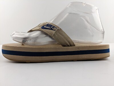 Vintage Nike Korea Women Size 6 Platform Thong Sandal Slide Slipper Slip On Shoe