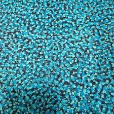 Floral Fantasia BTY P&B Textiles Tonal Teal Black