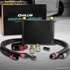 FIT FOR UNIVERSAL 30 ROW 10AN TRANSMISSION ENGINE OIL COOLER + FILTER ADAPTE KIT