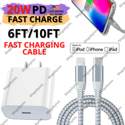 Adattatore Veloce Apple Cavo Di Ricarica Rapida 20W USB-C Per IPhone 11 12 13 14 Pro Max - Adattatore Nuovo Caricabatteria Rapido IPhone 20W - Foto 12