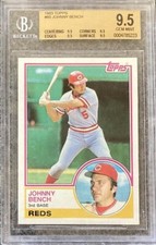 1983 Topps Johnny Bench #60 BGS 9.5 x4 Gem Mint Reds HOF