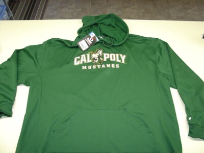 BADGER SPORTS CAL POLY MUSTANGS BIG MANS 3XL HOODIE SWEATSHIRT UNDER ARMOUR TYPE