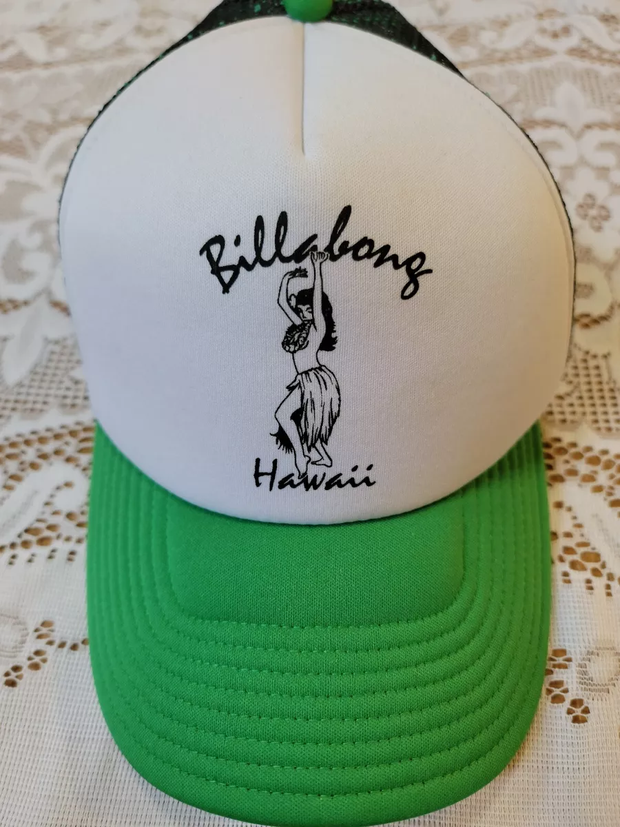 Billabong Hawaii Trucker Hat Men s Green Black eBay