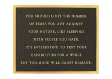 Postcard Jenny Holzer "Living: You Should Limit the Number..." c1980 MoMA MINT